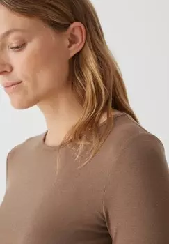 Топ с длинными рукавами SOGETI Opus, коричневый