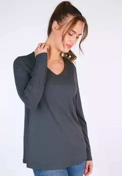 Топ с длинными рукавами Sorgenfri Sylt, темно-серый