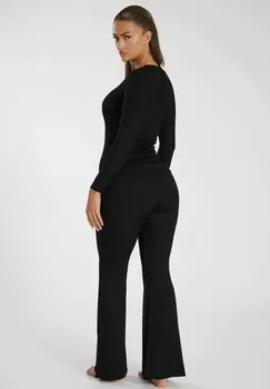 Топ с длинными рукавами South Beach, черный