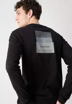 Топ с длинными рукавами STACKED COLOR BLOCK Calvin Klein, черный