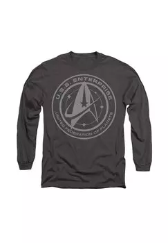 Топ с длинными рукавами STAR TREK DISCOVERY ENTERPRISE CREST Cotton Soul, антрацит