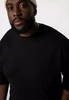 Топ с длинными рукавами STHUGE, черный