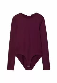 Топ с длинными рукавами Stradivarius, Бордо