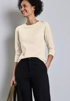 Топ с длинными рукавами Street One, коричневый