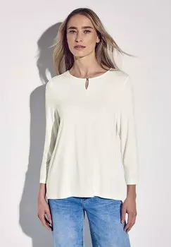 Топ с длинными рукавами Street One, молочный