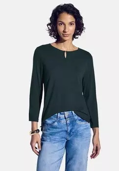 Топ с длинными рукавами Street One, зеленый