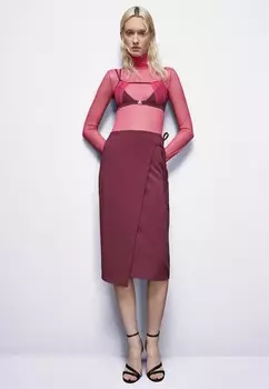 Топ с длинными рукавами STRETCH TURTLENECK Patrizia Pepe, розовый