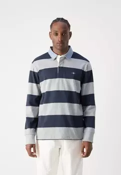 Топ с длинными рукавами STRIPE HEAVY RUGGER GANT, серый