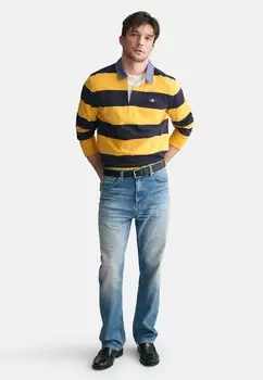 Топ с длинными рукавами STRIPE HEAVY RUGGER GANT, розовый