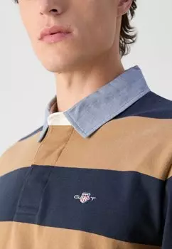 Топ с длинными рукавами STRIPE HEAVY RUGGER GANT, хаки