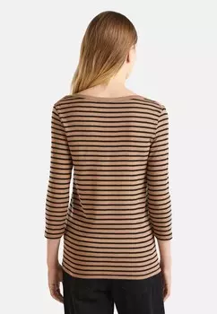 Топ с длинными рукавами STRIPED 3/4 SLEEVE United Colors of Benetton, коричневый