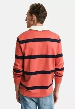 Топ с длинными рукавами STRIPED HEAVY RUGGER GANT, красный