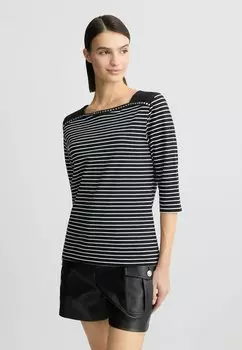 Топ с длинными рукавами STRIPED LIU JO, черный
