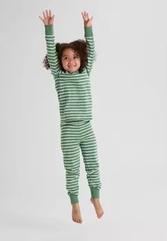 Топ с длинными рукавами STRIPED Polarn O. Pyret, зеленый