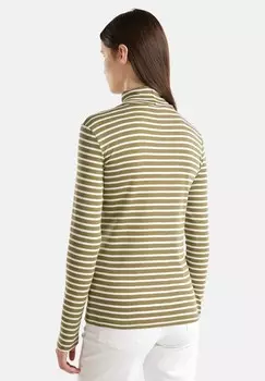 Топ с длинными рукавами STRIPED TURTLENECK United Colors of Benetton, цвет Evergreen