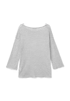 Топ с длинными рукавами STRIPED WITH 3/4 SLEEVES United Colors of Benetton, серый