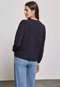 Топ с длинными рукавами STRUKTUR MIT TURTLENECK Street One, синий