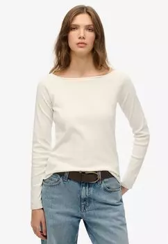 Топ с длинными рукавами Superdry, белый
