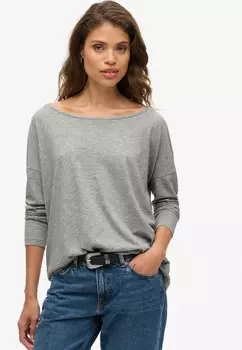 Топ с длинными рукавами Superdry, серый