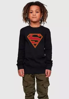 Топ с длинными рукавами SUPERGIRL LOGO ABSOLUTE CULT, цвет black