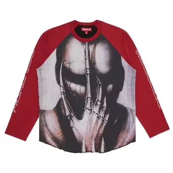 Топ с длинными рукавами Supreme HR Giger реглан Кардинал