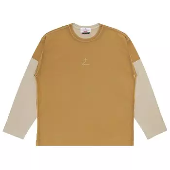 Топ с длинными рукавами Supreme x Stone Island, цвет Тан