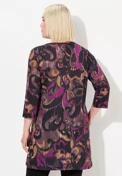 Топ с длинными рукавами SWIRL Ulla Popken, черный