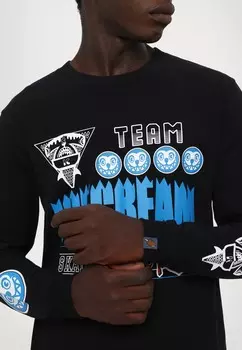 Топ с длинными рукавами TEAM Icecream, черный