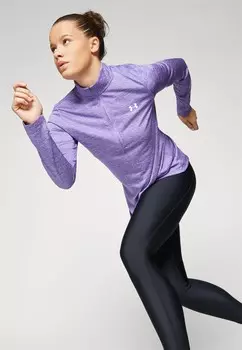 Топ с длинными рукавами TECH 1/2 ZIP TWIST Under Armour, сиреневый