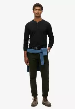 Топ с длинными рукавами THE MERCHANT STORE GRANDAD Superdry, черный