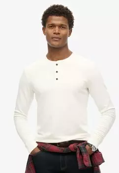 Топ с длинными рукавами THE MERCHANT STORE GRANDAD Superdry, молочный