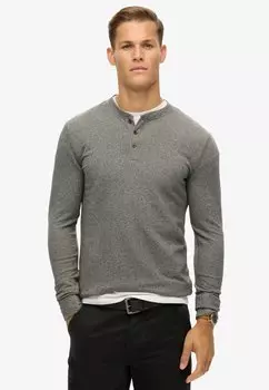 Топ с длинными рукавами THE MERCHANT STORE GRANDAD Superdry, темно-серый