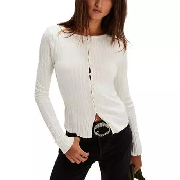 Топ с длинными рукавами Tilly Free People, белый