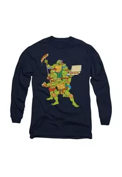 Топ с длинными рукавами TMNT PIZZA PARTY Cotton Soul, темно-синий