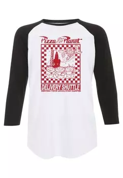 Топ с длинными рукавами TOY STORY 1-3 PIZZA PLANET DELIVERY Disney, белый