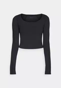 Топ с длинными рукавами TRANSCEND TOP Athleta, черный