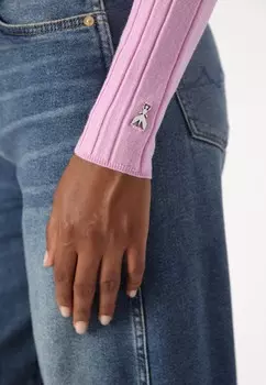 Топ с длинными рукавами TRICOT Patrizia Pepe, черный