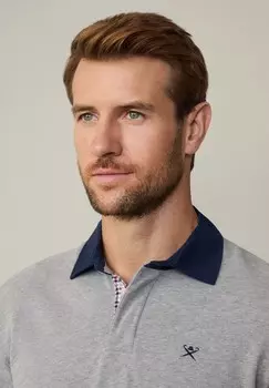 Топ с длинными рукавами TRIM RUGBY Hackett London, серый