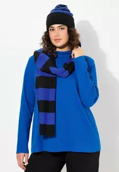 Топ с длинными рукавами TURTLENECK Ulla Popken, синий деним