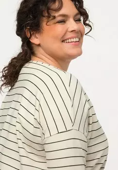 Топ с длинными рукавами Ulla Popken, бежевый