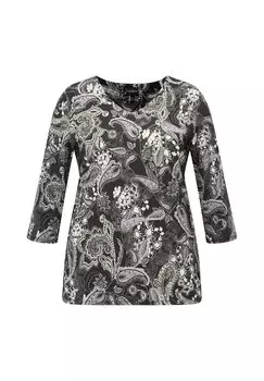 Топ с длинными рукавами Ulla Popken, черный