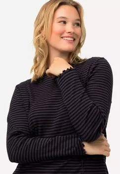 Топ с длинными рукавами Ulla Popken, темно-фиолетовый
