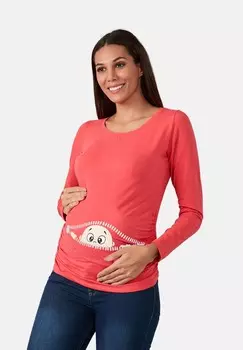 Топ с длинными рукавами UMSTANDSMODE COMING SOON M.M.C., коралл