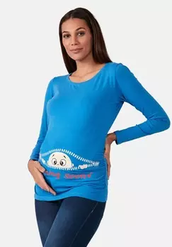 Топ с длинными рукавами UMSTANDSMODE COMING SOON M.M.C., темно-синий