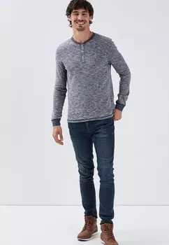 Топ с длинными рукавами UMWELTFREUNDLICHES BONOBO Jeans, темно-синий