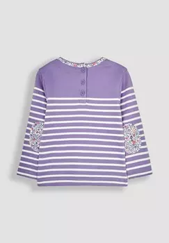 Топ с длинными рукавами UNICORN POCKET BRETON- REGULAR FIT JoJo Maman Bb, фиолетовый