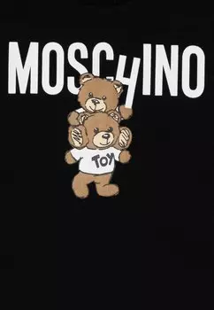 Топ с длинными рукавами Unisex MOSCHINO, черный