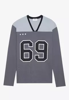 Топ с длинными рукавами UNISEX YOURTURN, темно-серый