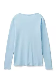 Топ с длинными рукавами United Colors of Benetton, синий