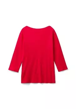 Топ с длинными рукавами United Colors of Benetton, красный